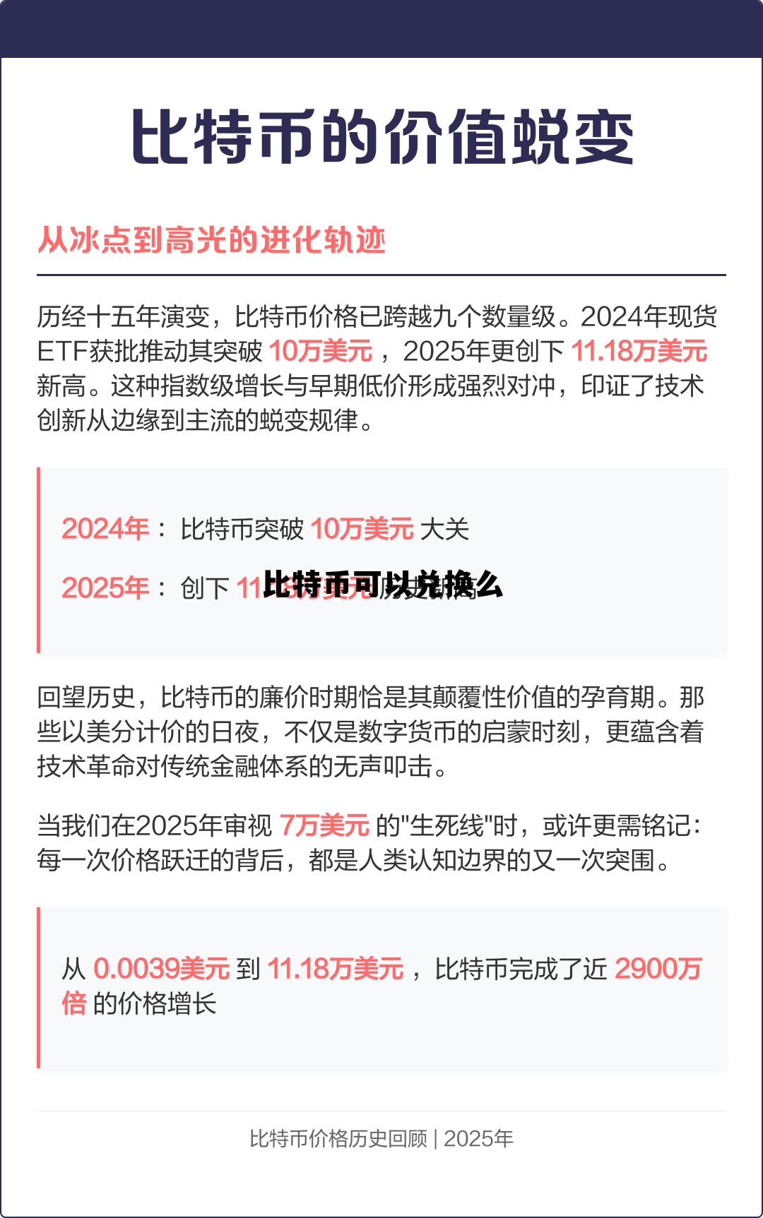 比特币能换钱?，比特币可以兑换么