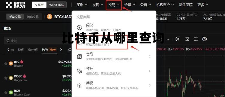 比特币在哪里可以查，比特币从哪里查询