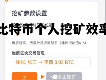 比特币挖矿能挣多少钱，比特币个人挖矿效率